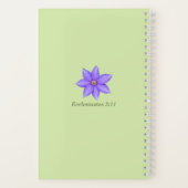Magnifique en son temps | Journal Clematite Violet (Verso)