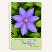 Magnifique en son temps | Journal Clematite Violet (Recto)