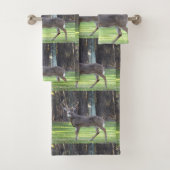 Magnifique Ensemble De Serviettes De Bain Buck (En situation)