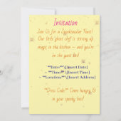 Magnifique festin – Invitation à la fête de cuisin (Dos)