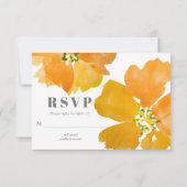 Magnifique Fleur Aquarelle Moderne RSVP (Dos)