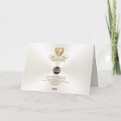 Magnifique Golden Happy, 50 Anniversaire Cartes (Dos)