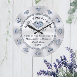 Magnifique, Horloge Diamante. Cadeaux d'anniversai