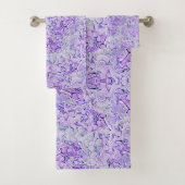 Magnifique hydrangée motif en lavande, floral (En situation)