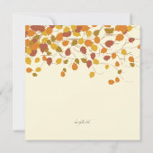 Magnifique Invitation Mariage de automne (Dos)