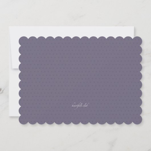 Magnifique Invitation Mauve (Dos)