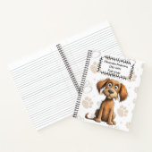 Magnifique livre Brown Chiot sur pattes Journal d' (Intérieur)