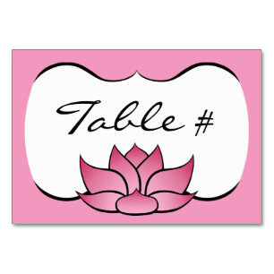 Magnifique Lotus dans la carte table rose