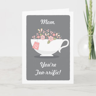 Magnifique Maman Tea Lover Carte de la fête des mè