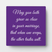 Magnifique Mariage Dit Plaque Tabletop (Devant)