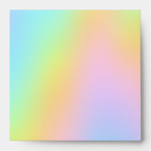 Magnifique Mariage Pastel Arc-en-ciel Enveloppe Ca