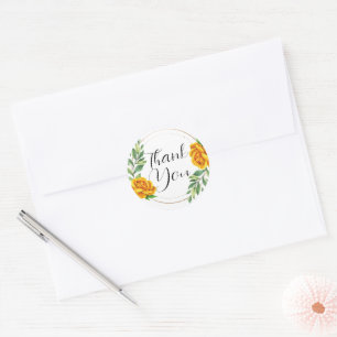Magnifique merci autocollants ou scellés d'envelop