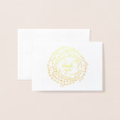 Magnifique Merci Cartes Wreath Design (Devant avec enveloppe)