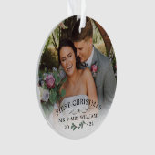 Magnifique Mistletoe Premier Noël Mr & Mrs Photo (devant)