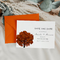 Magnifique modèle de faire-part de mariage à l'arb