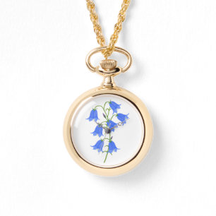 Magnifique Montre Collier aux Jacinthes