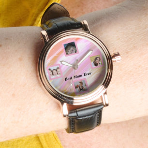 Magnifique Montre Élégante Rose Gold Abstraite