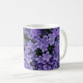 Magnifique mug à café Fleurs Violettes (Devant droit)