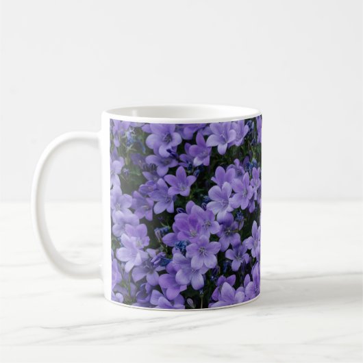 Magnifique mug à café Fleurs Violettes (Gauche)
