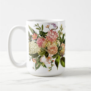 Magnifique Mug Floral, Hydrangea, Lilac, Rose
