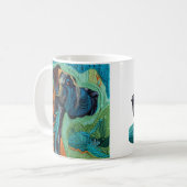 Magnifique mug Grand Danois de style unique et dét (Devant gauche)