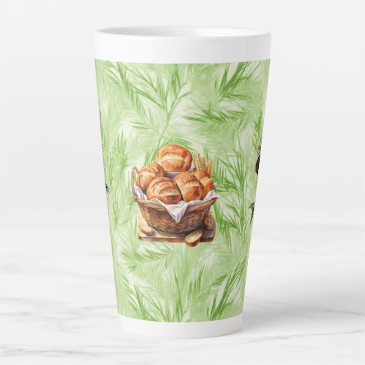 Magnifique mug grand latte pains et poissons (Devant)