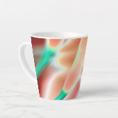 Magnifique mug latte rose tendre (Angle gauche)