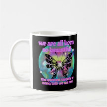 Magnifique mug papillon, citation inspirante