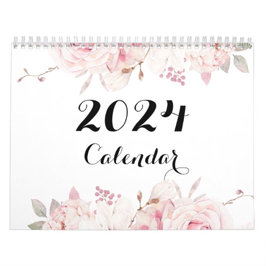 Magnifique Murale Florale Calendrier 2024 (Protection)