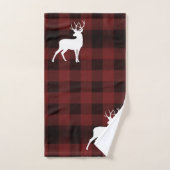 Magnifique Noël plaqué et blanc Cher (Serviette à main)