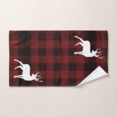 Magnifique Noël plaqué et blanc Cher (Serviette à main)