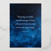 Magnifique North Star Celebration Life Faire-part (Verso)