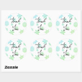 Magnifique or merci stickers (Feuille)