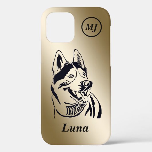 Magnifique personnalisable Sibérien coque iphone H (Verso)