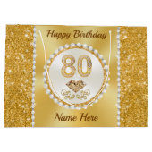Magnifique Personnalisé, 80e Anniversaire Sacs Cad (Dos)