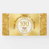 Magnifique personnalisée, bannières du 100e annive (Horizontal)