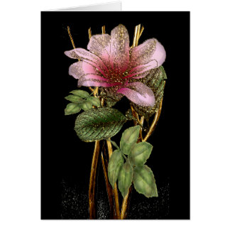 Magnifique Pink and Gold Floral All Occasion Card