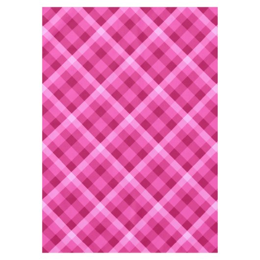 Magnifique Pink Magenta Plaid Moyen Nappe (Devant)