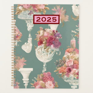 Magnifique Planificateur de bouquet bleu vintage