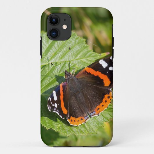 Magnifique Red Admiral Butterfly iPhone 5/5s Coque (Dos)