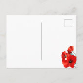 Magnifique Red Poppy J'ai Déplacé la carte (Dos)