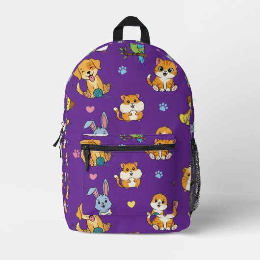 Magnifique sac à dos Amoureux des animaux (Recto)