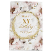 Magnifique sac cadeau d'anniversaire Dusty Pink (Dos)