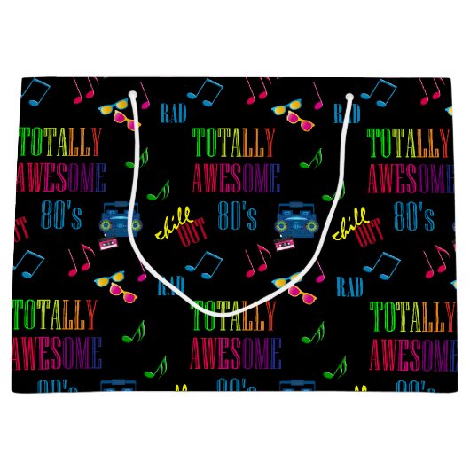 Magnifique sac cadeau de la fête des années 80 (Devant)