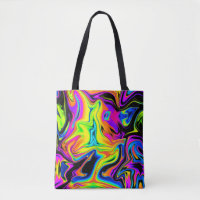 Magnifique Sac fourre-tout en marbre liquide Neon