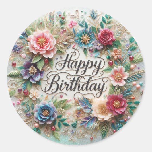 Magnifique Sticker Floral Design (Devant)