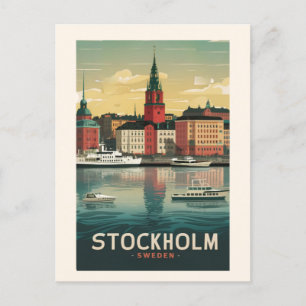Magnifique Stockholm Skyline carte postale