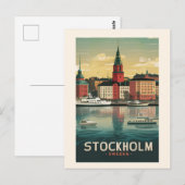Magnifique Stockholm Skyline carte postale (Devant / Derrière)