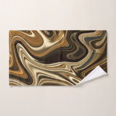 Magnifique style marbre - Brun chaleureux (Serviette à main)