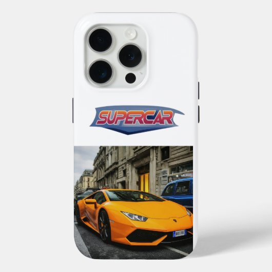 Magnifique Supercar iPhone 15 Pro Coque Design. (Verso)